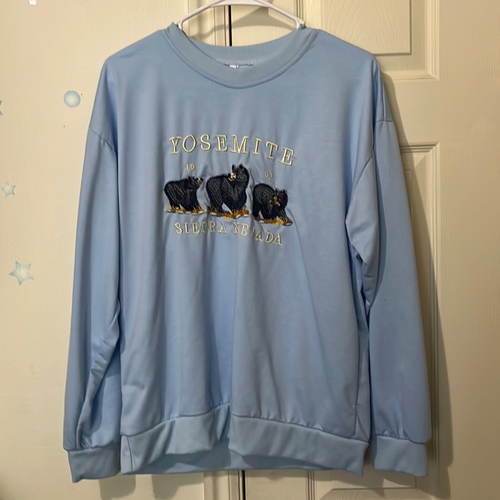 Small Yosemite Light Blue Sweater